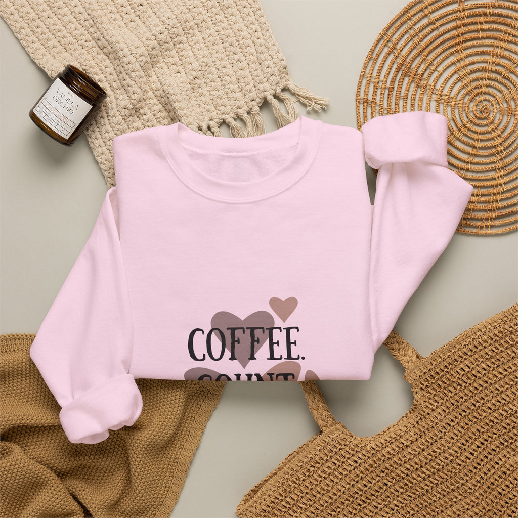 Coffee. Count. Repeat. Crewneck Sweatshirt