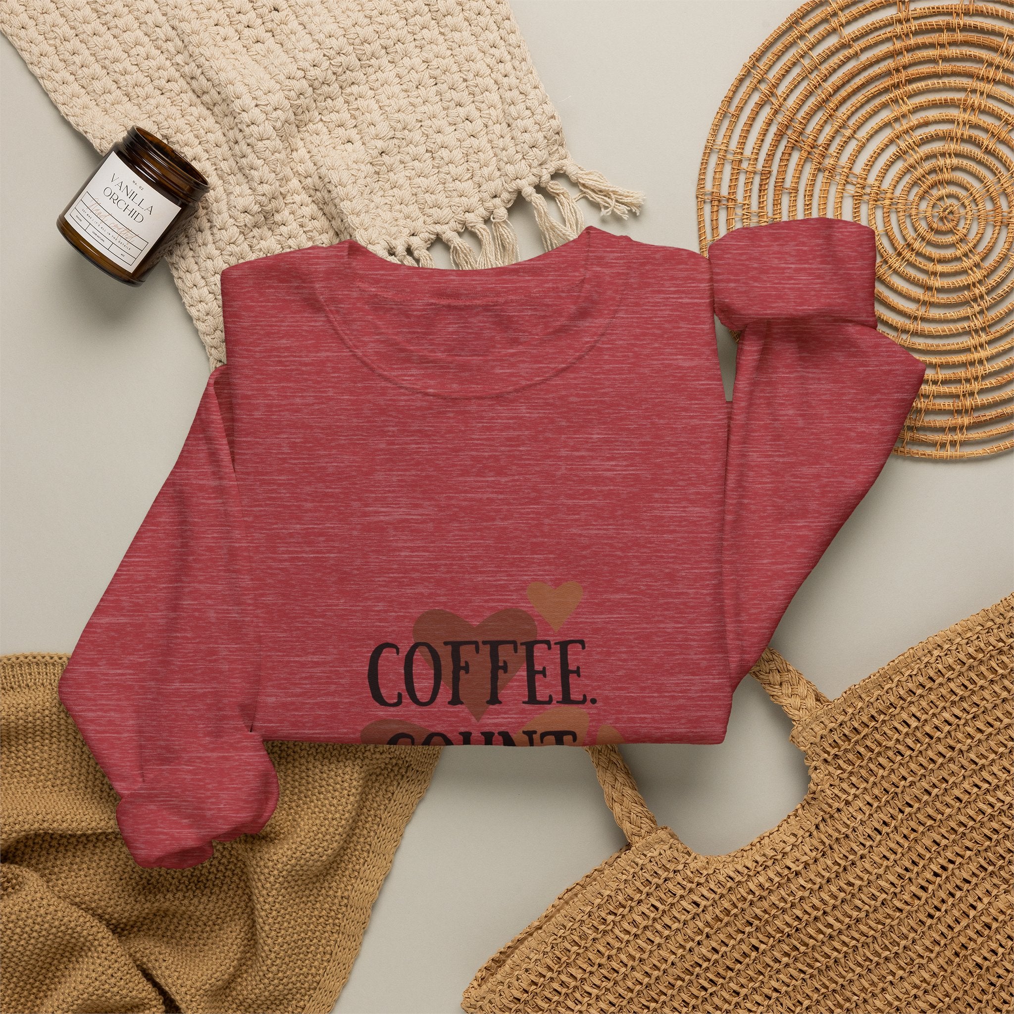 Coffee. Count. Repeat. Crewneck Sweatshirt